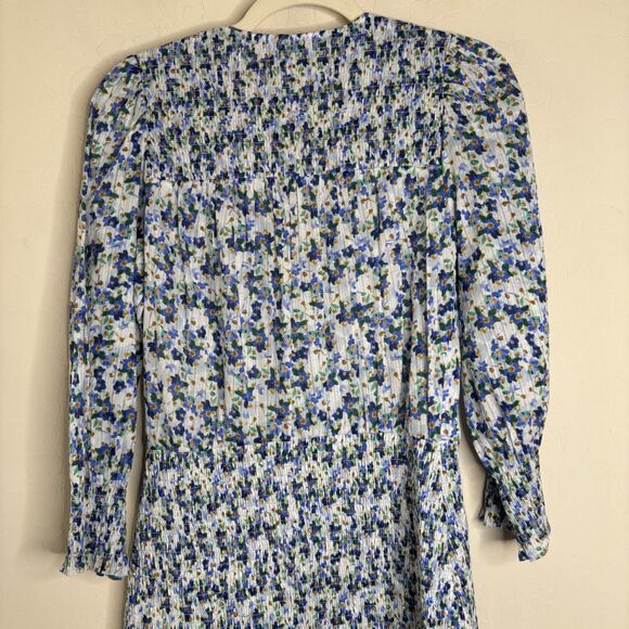 Veronica Beard Darrah Smocked Mini Dress - Picture 9 of 9